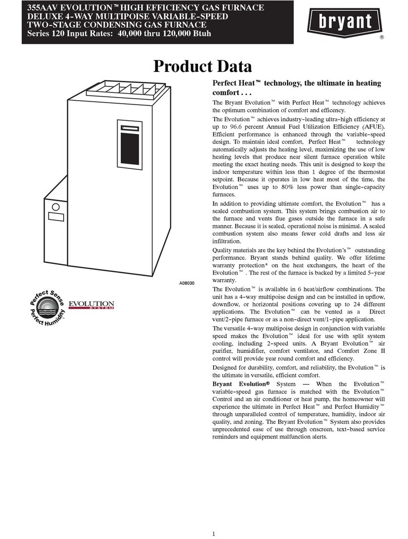 Bryant DELUXE 355AAV Operation manual