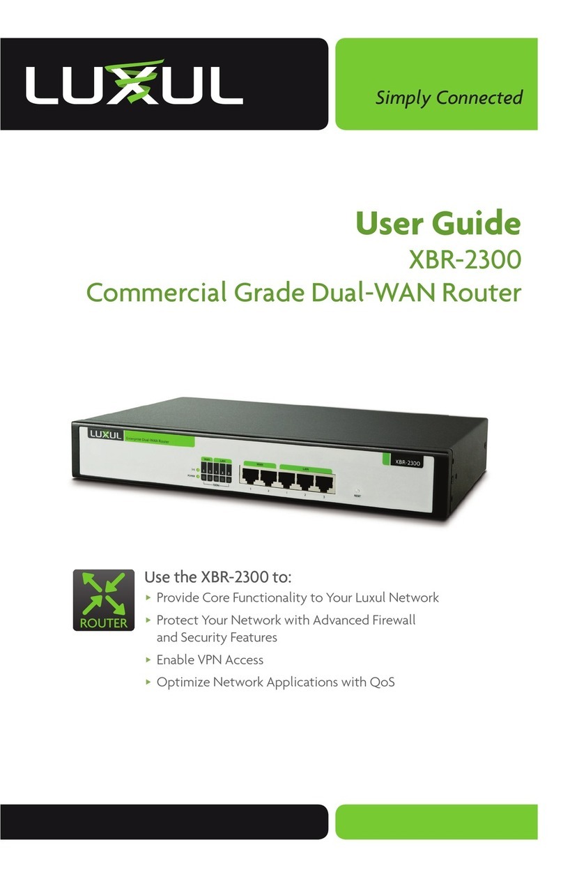 Luxul XBR-2300 user guide Luxul XBR-2300 user guide