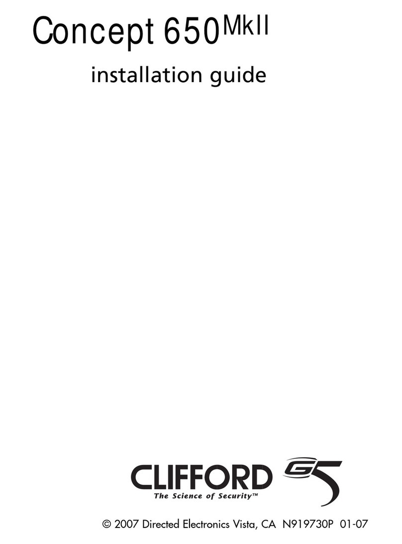 Clifford Concept 650MkII installation guide