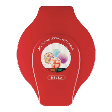 Bella CAKE POP & DONUT HOLE MAKER user manual