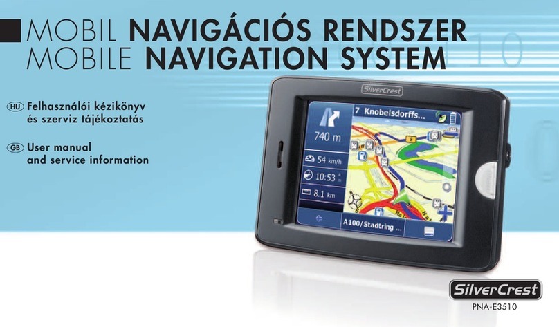 Silvercrest PNA-E3510 User manual and service information Silvercrest PNA-E3510 User manual and service information