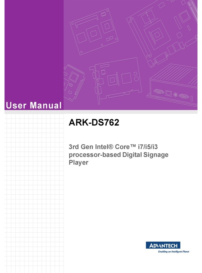 Advantech ARK-DS762 User manual