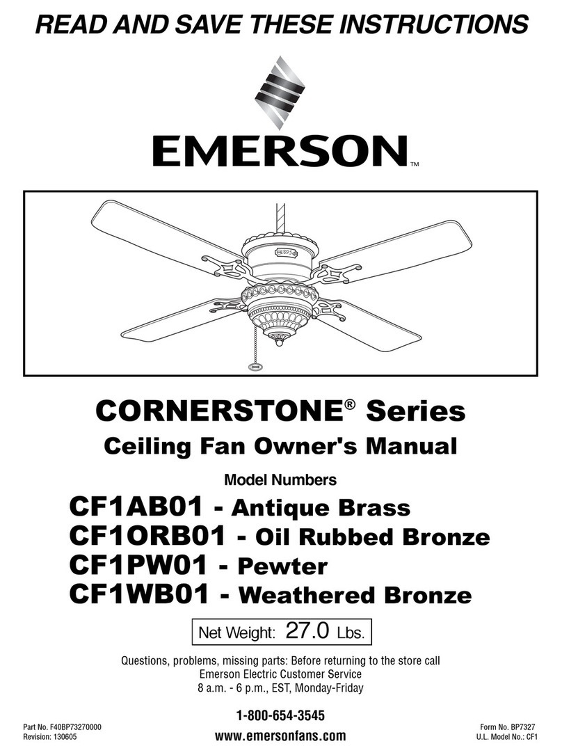 Emerson CORNERSTONE CF1AB01 User manual