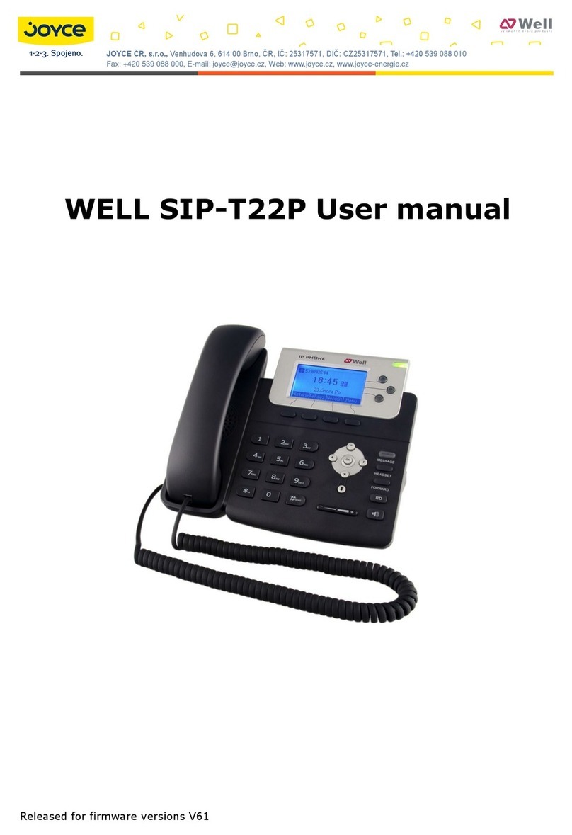 Well SIP-T22P user manual