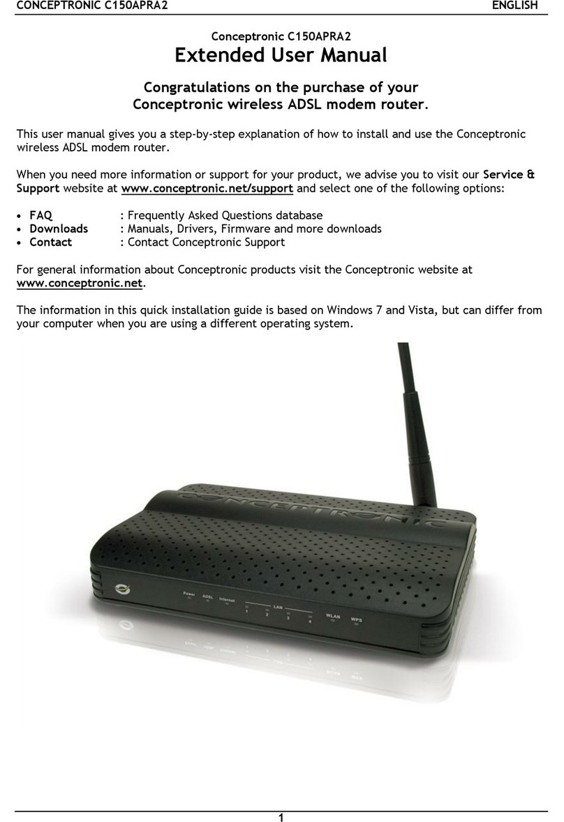 Conceptronic C150APRA2 user manual