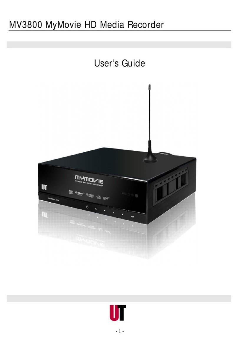 UT MyMovie MV3800 User manual