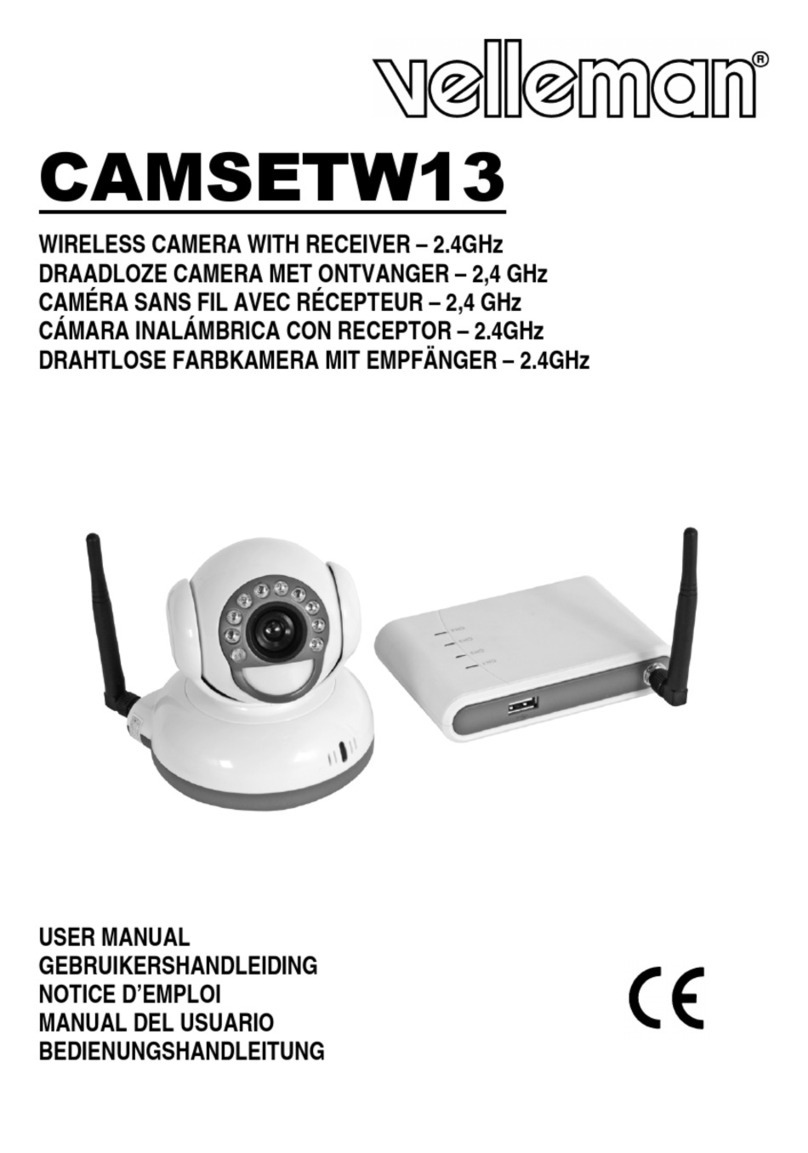 Velleman CAMSETW13 user manual