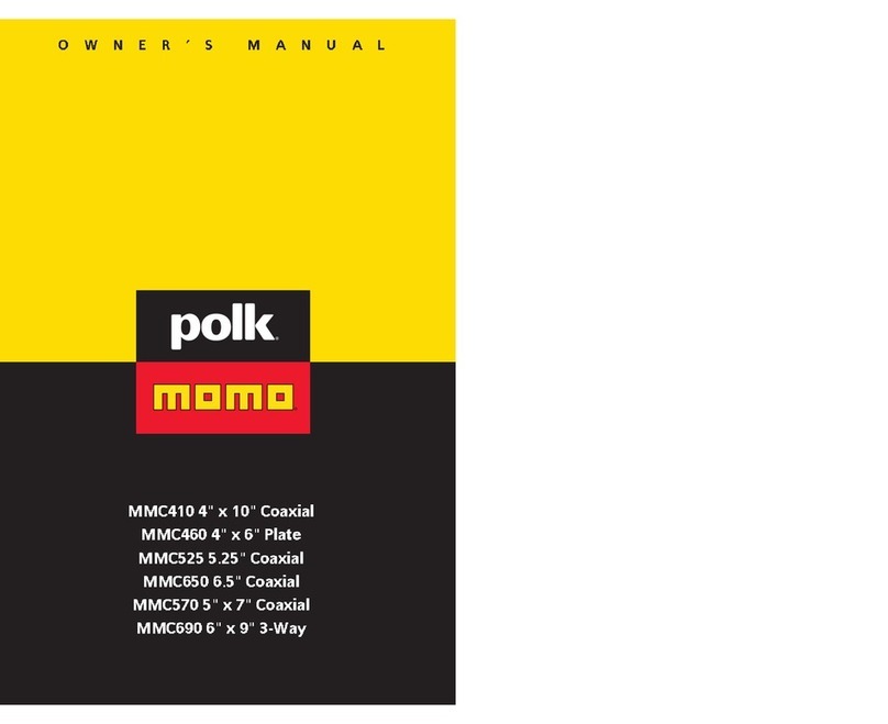 Polk Momo MMC410 owner's manual