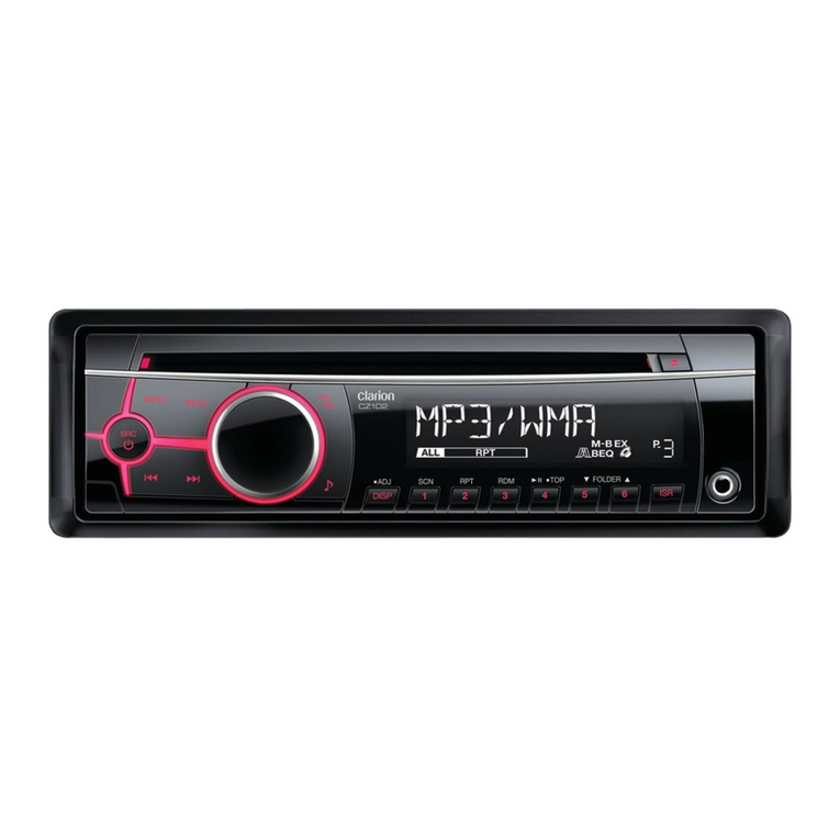 Clarion CZ102 User manual