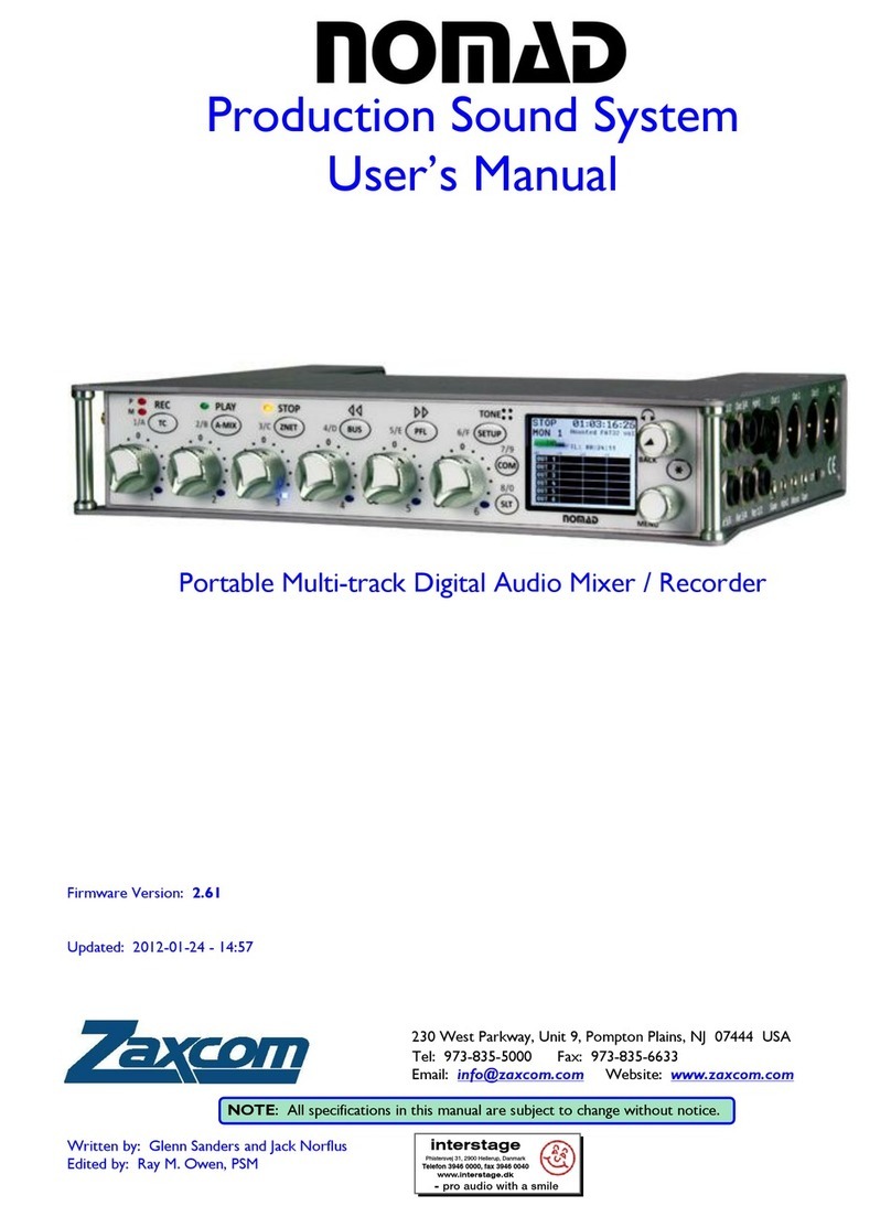 Zaxcom Nomad user manual
