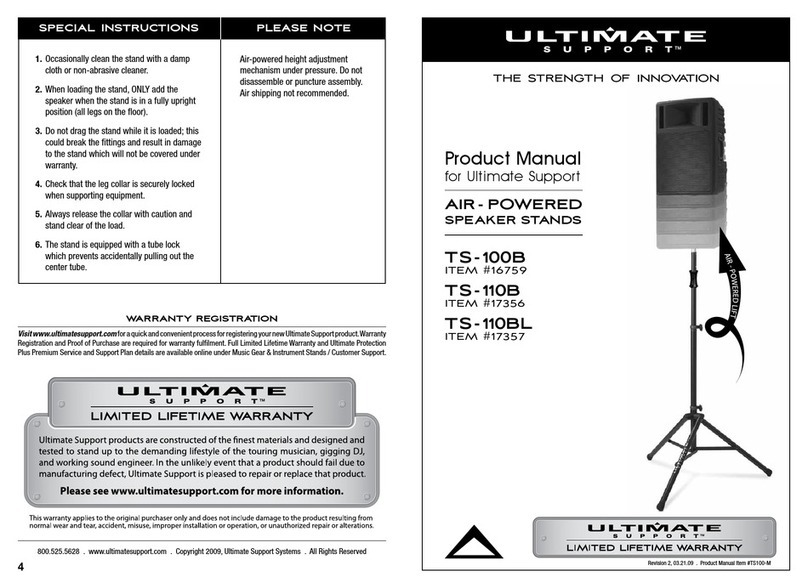 Ultimate Support TS -110BL product manual