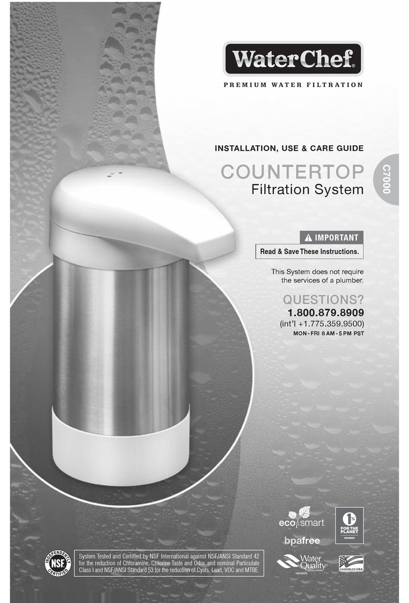 WaterChef Countertop C7000 User manual