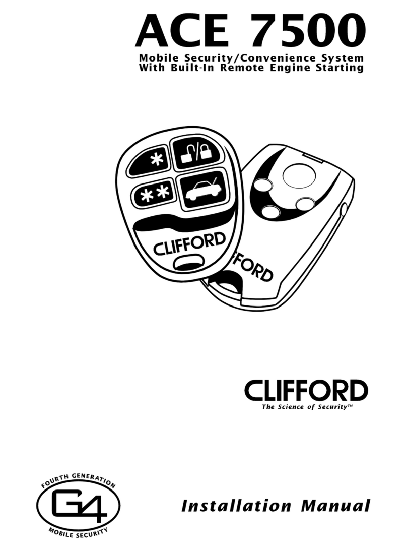 Clifford ACE 7500 User manual