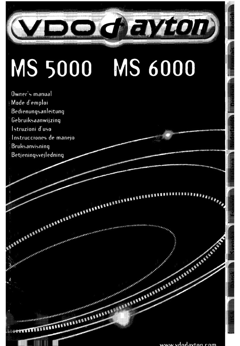VDO MS 5000 - owner's manual