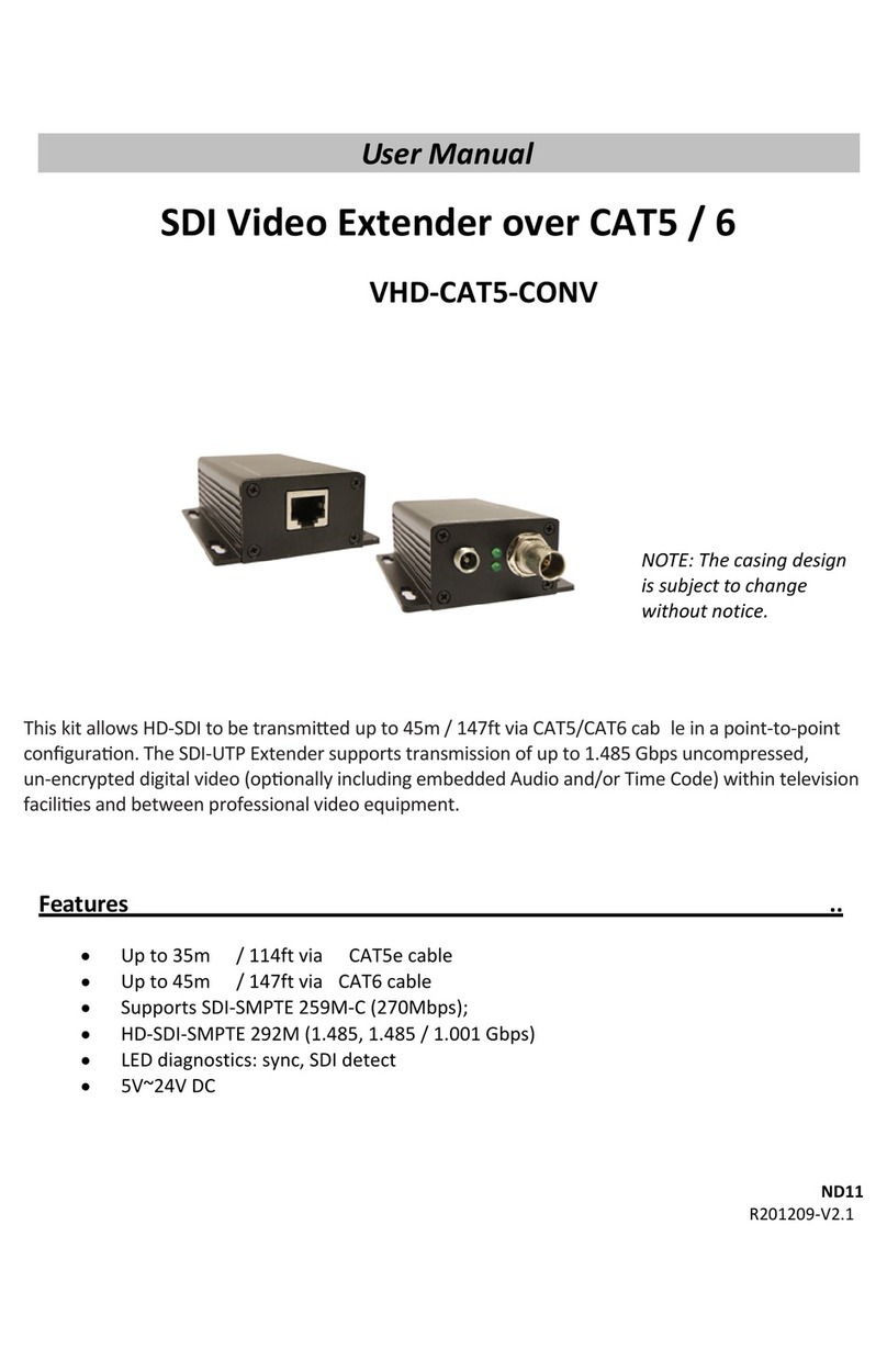 Videcon VHD-CAT5-CONV user manual
