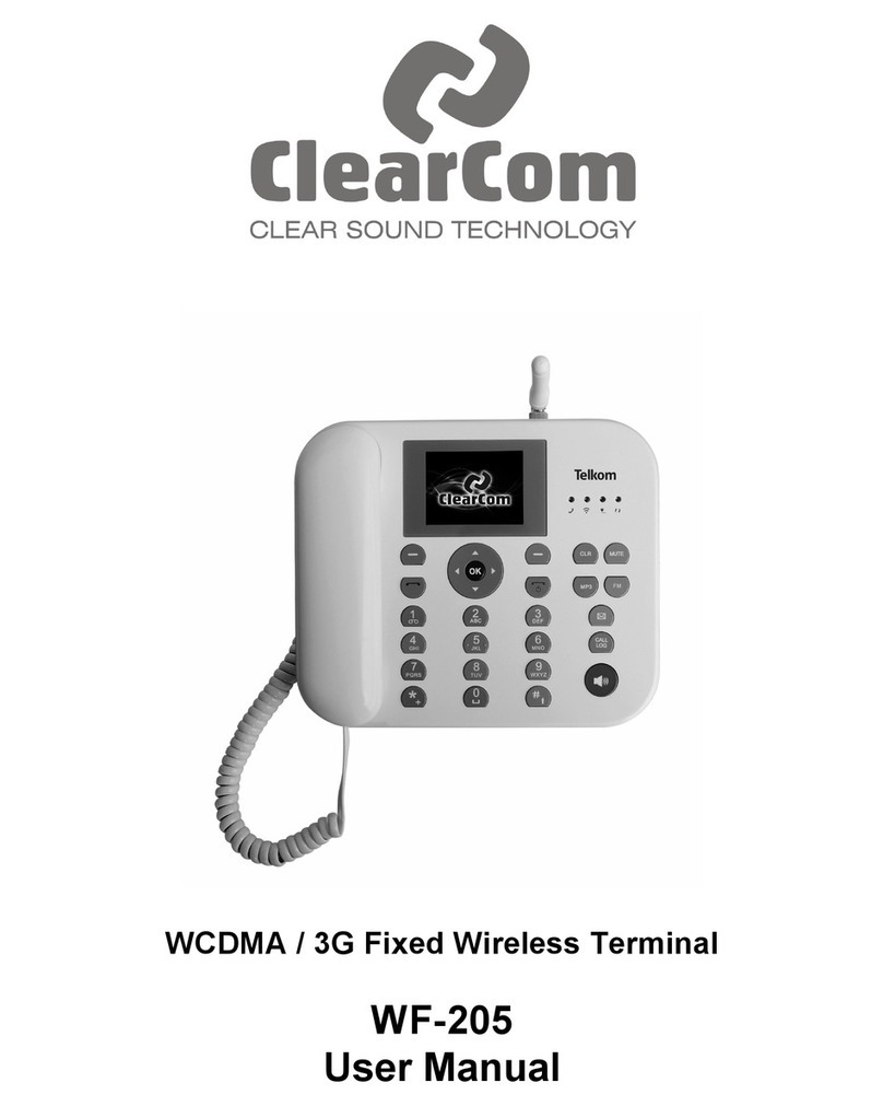 Clear-Com WF-205 user manual