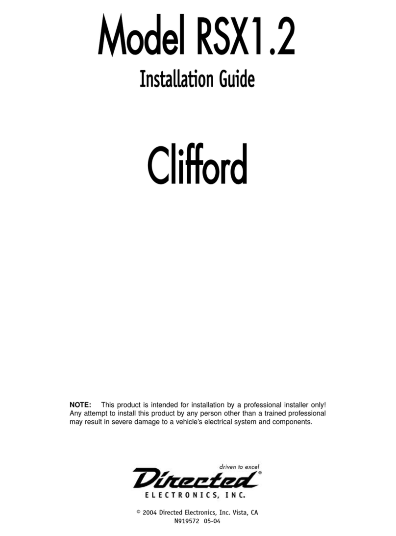 Clifford Model RSX1.2 User manual
