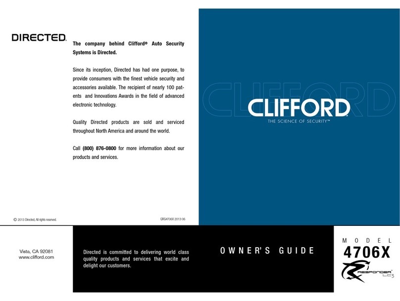 Clifford 4706X Responder LC3 owner's guide