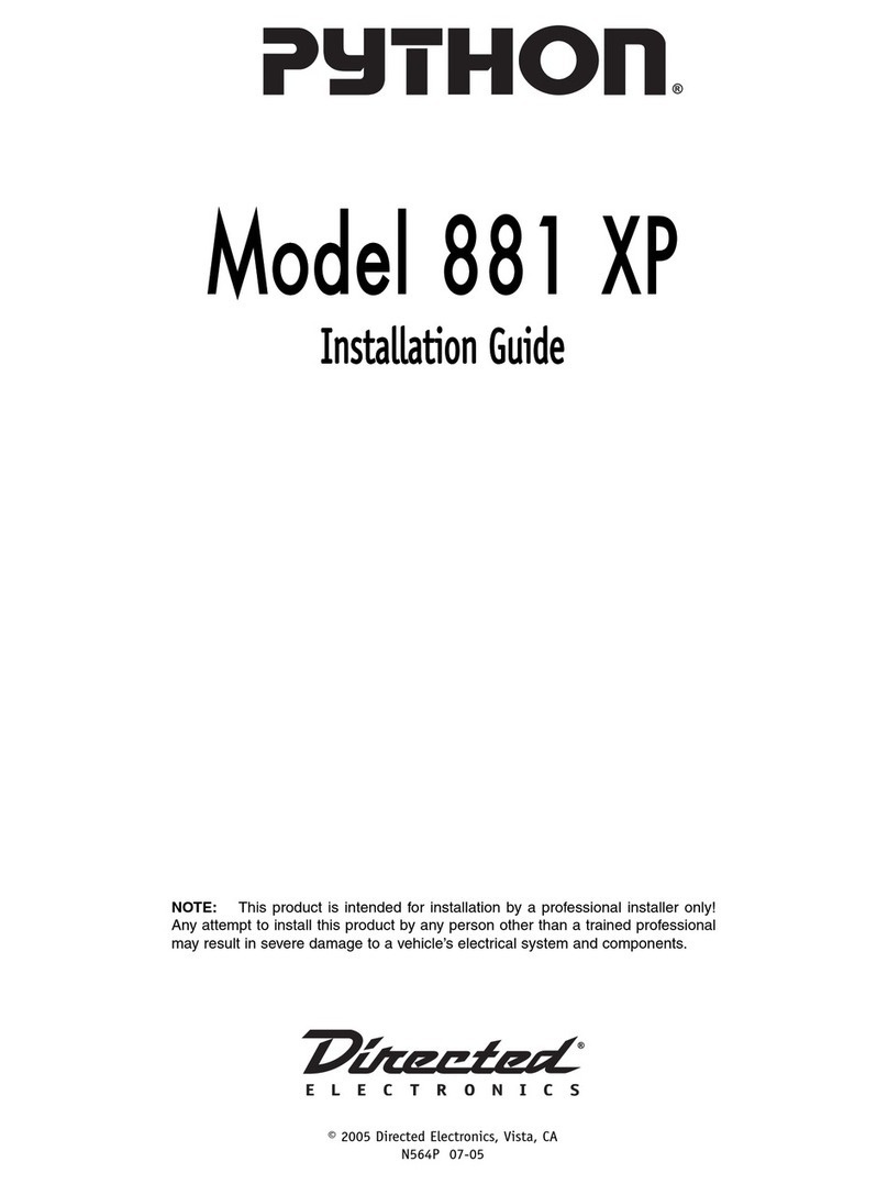 Python 881 XP User manual