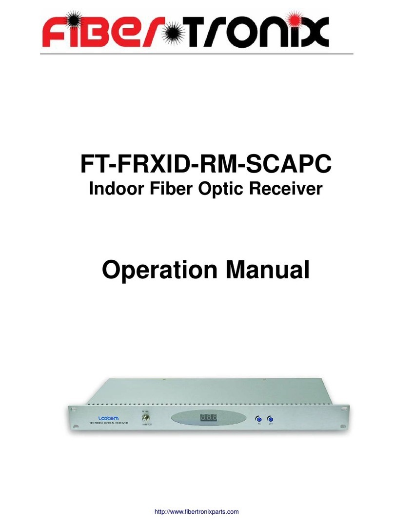 Fiber Tronix FT-FRXID-RM-SCAPC Operation manual