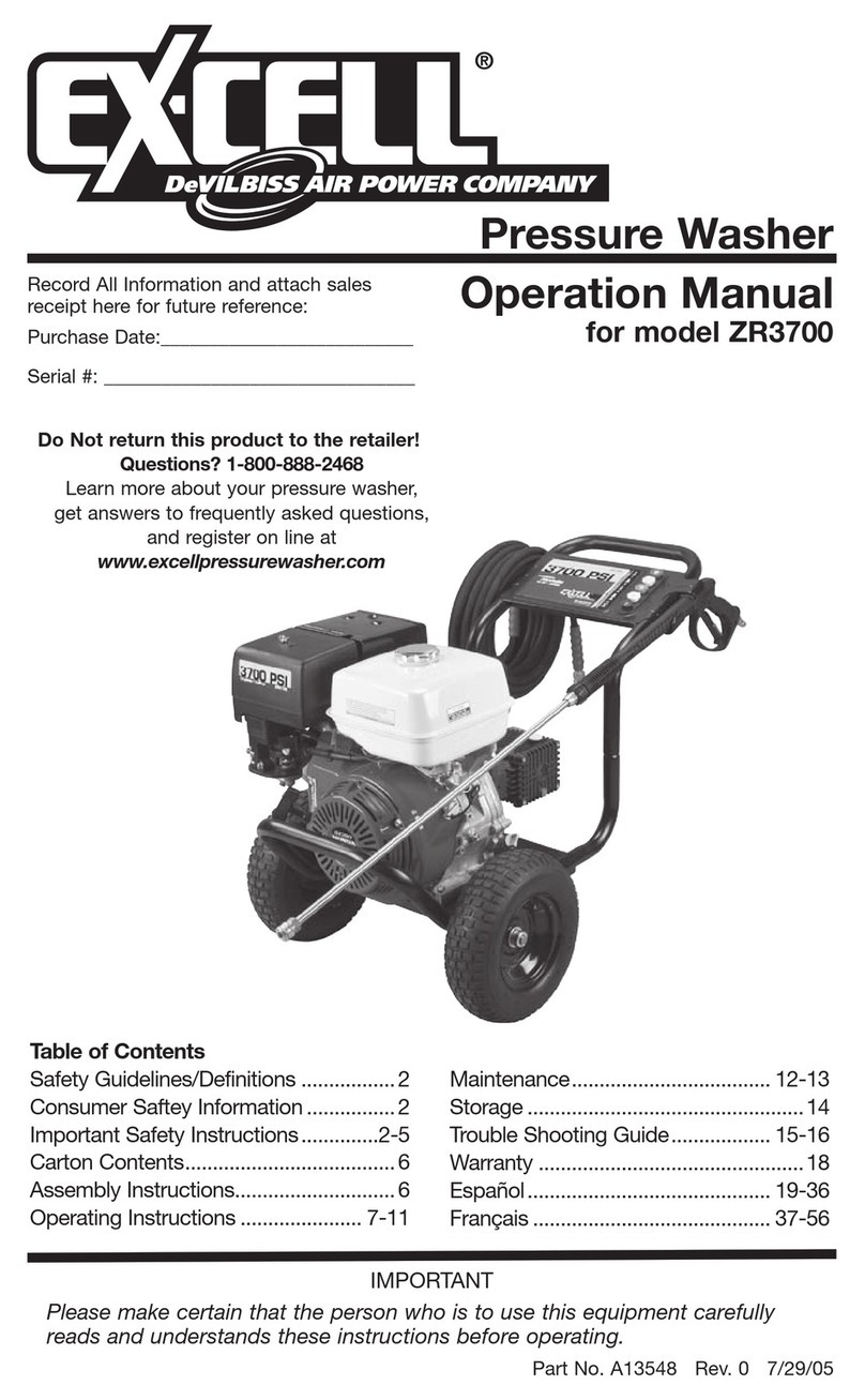 DeVilbiss Ex-cell ZR3700 Operation manual