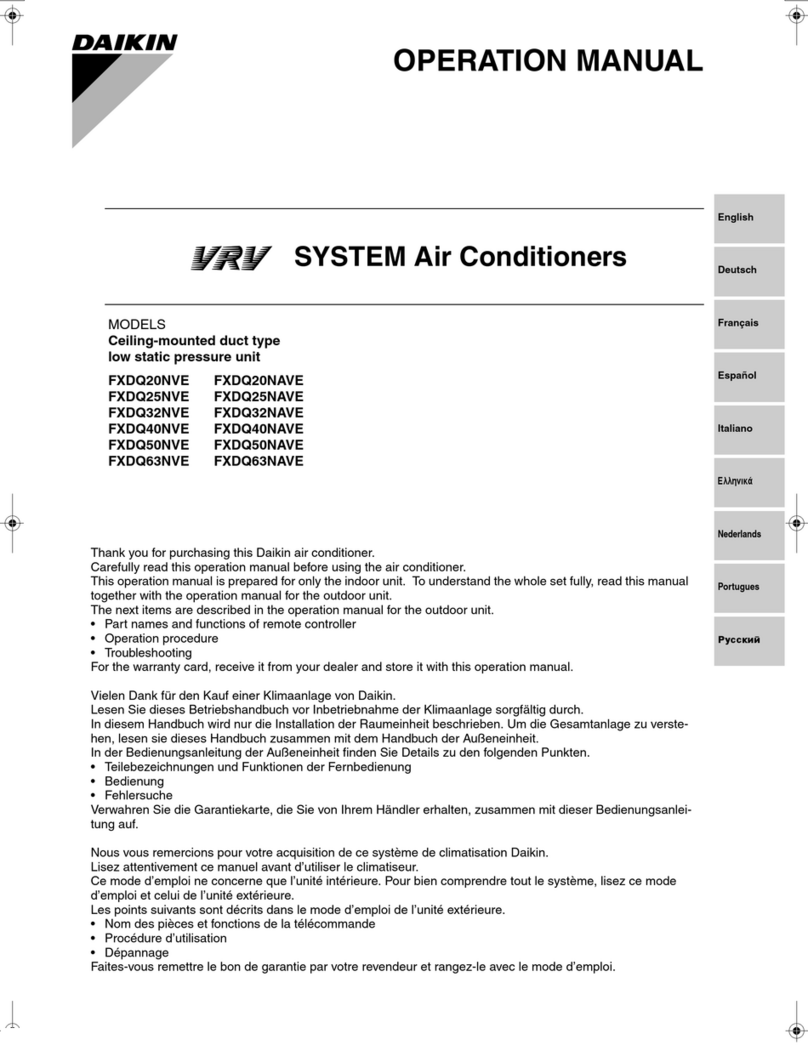 Daikin FXDQ20NVE User manual