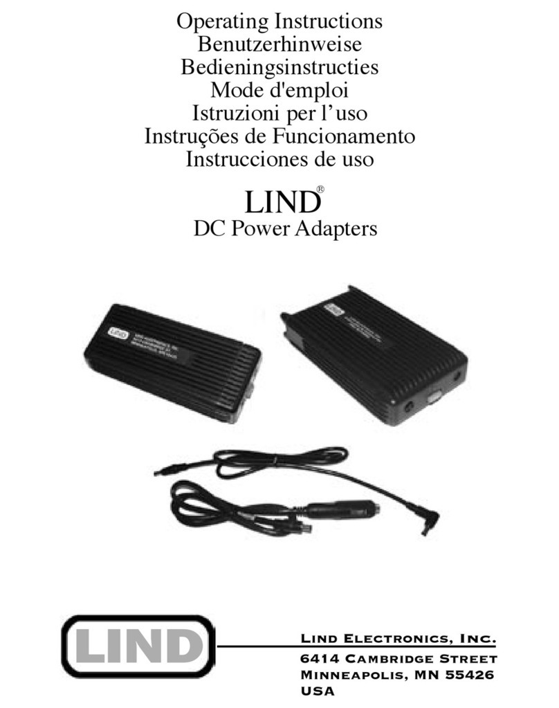 LIND DC Power Adapters operating instructions