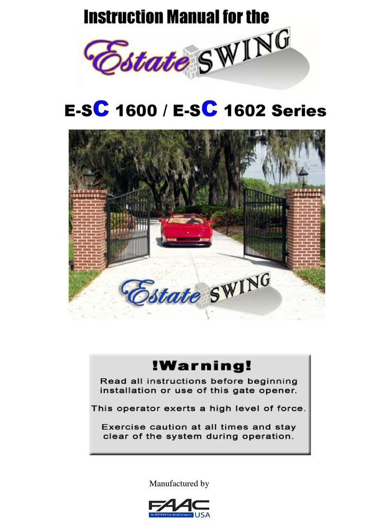 FAAC E-SC 1600 instruction manual