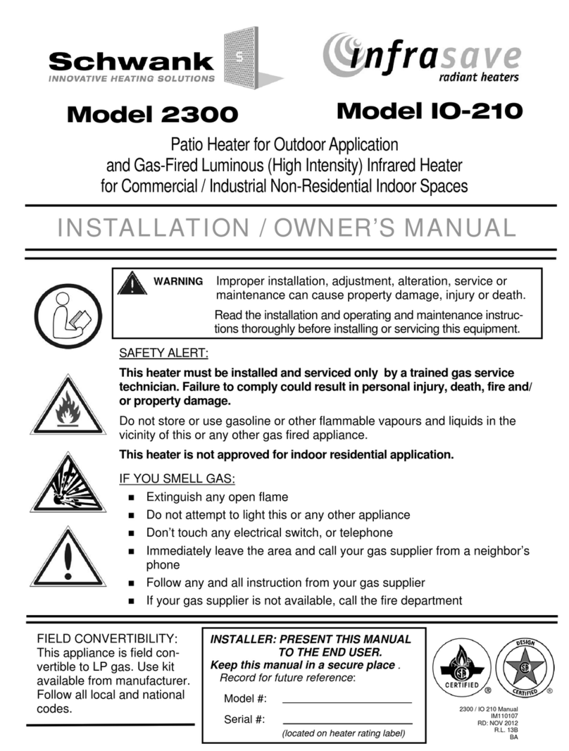 Schwank IO-210 Series Operating instructions