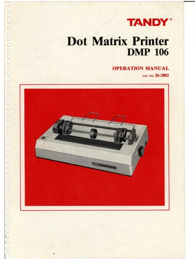 Tandy DMP 106 Operation manual