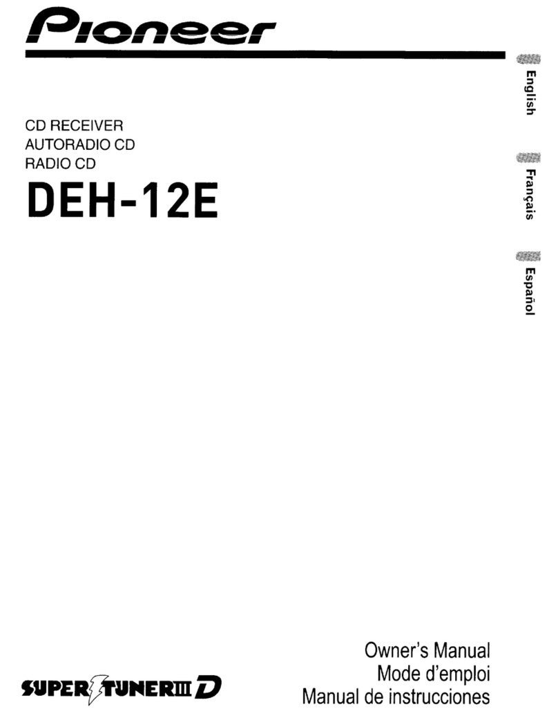 Pioneer DEH-12E User manual