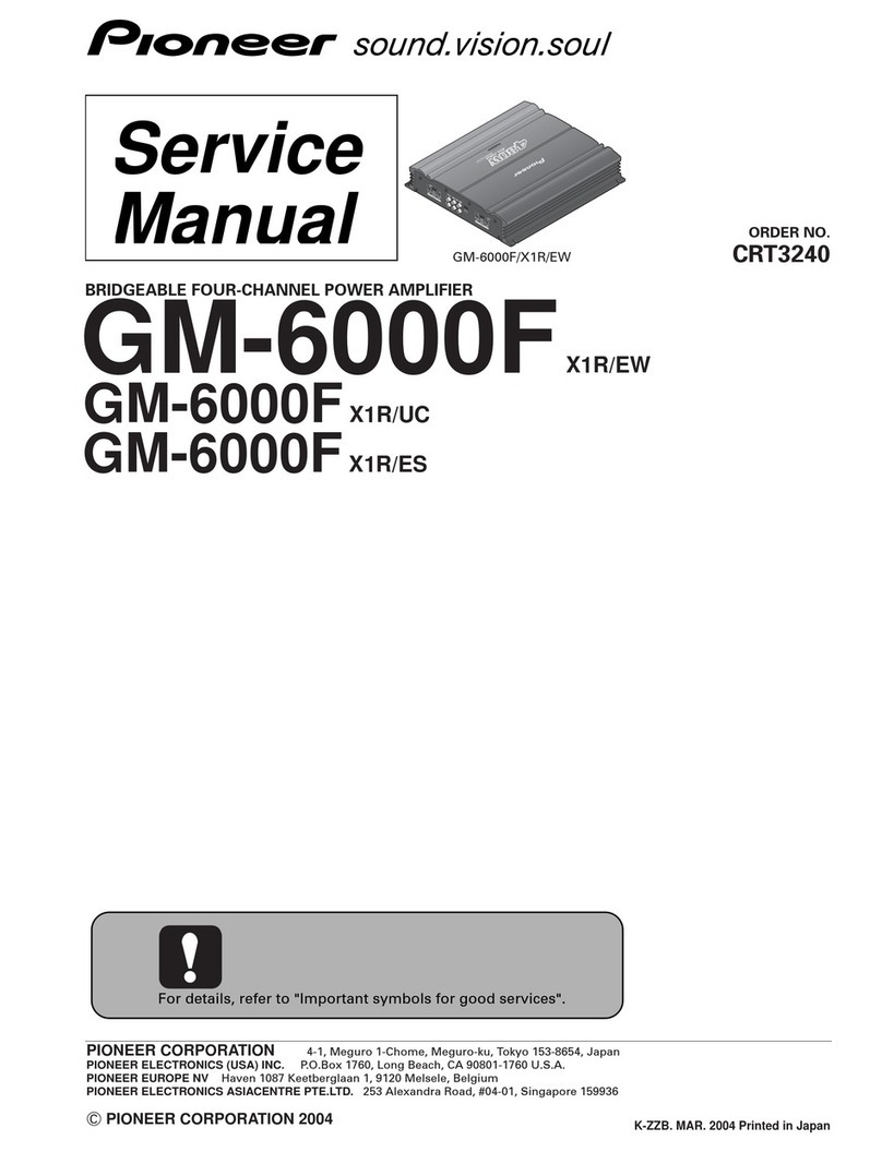 Pioneer GM-6000FX1R/EW User manual