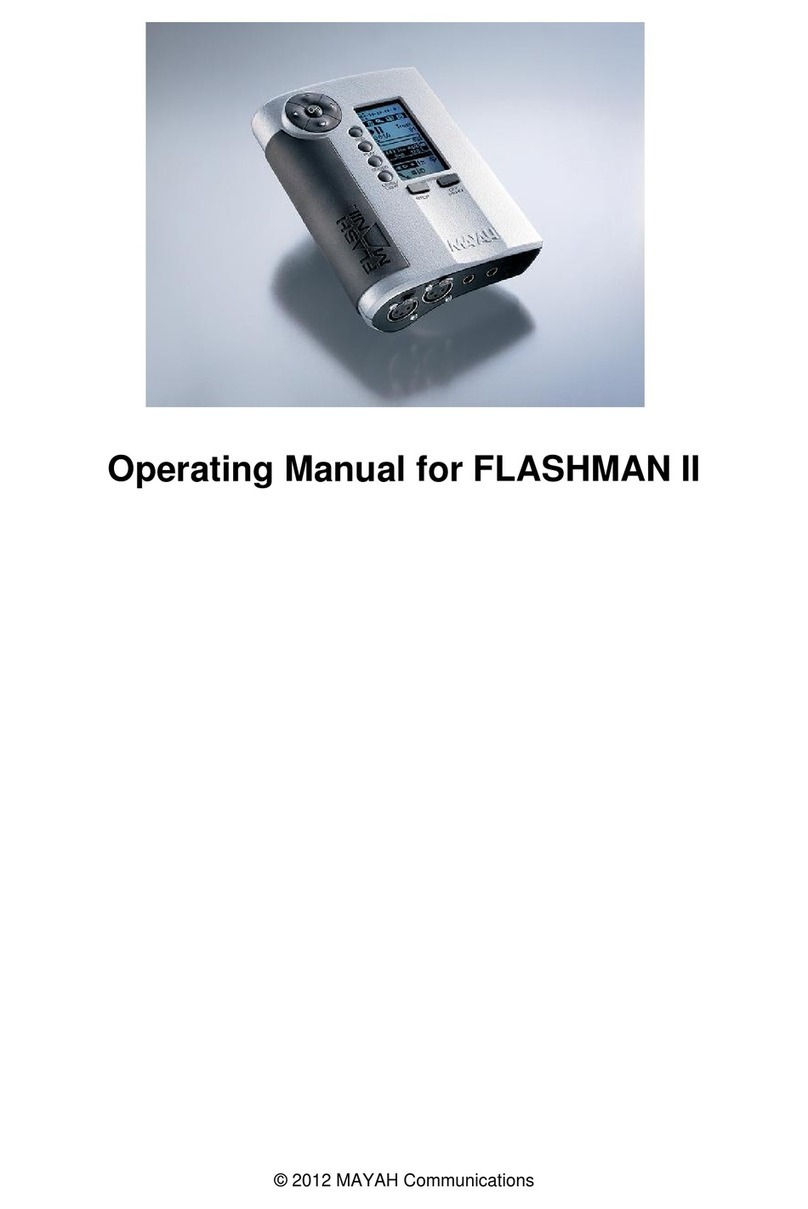 MAYAH FLASHMAN II operating manual