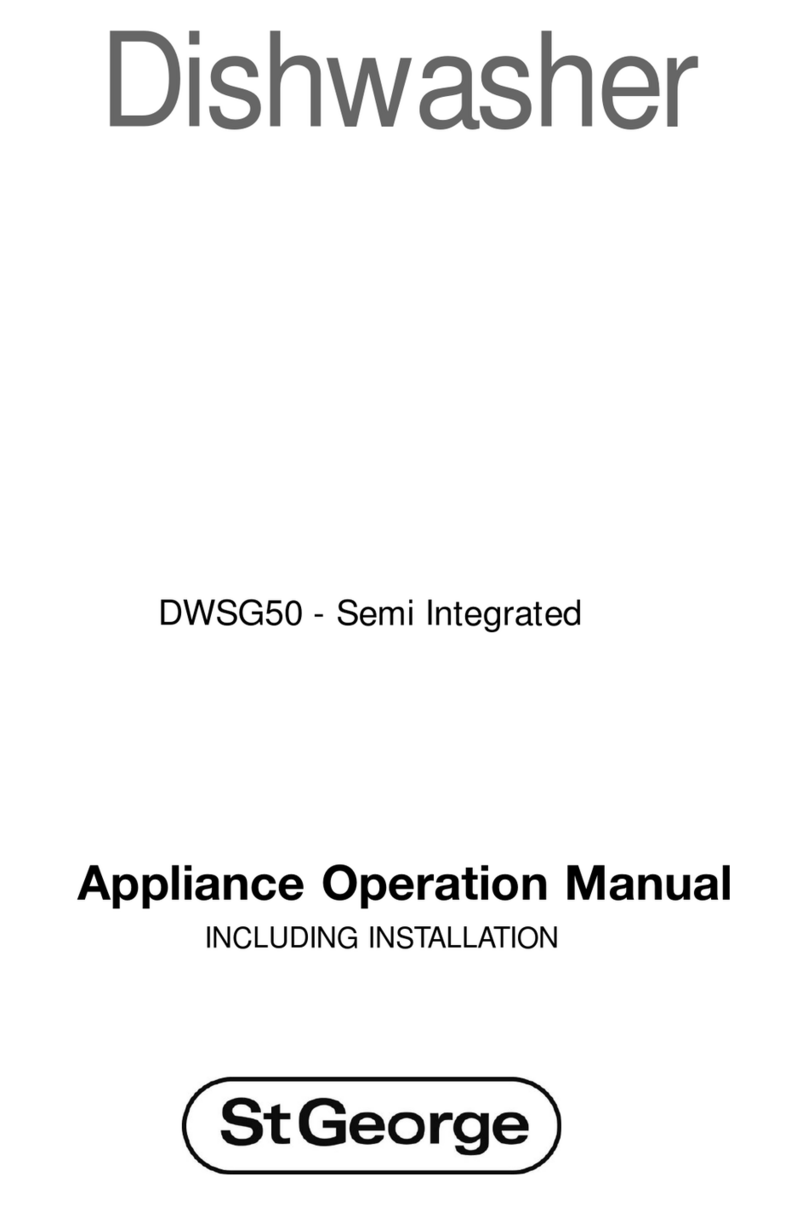 St George DWSG50 Appliance operation manual