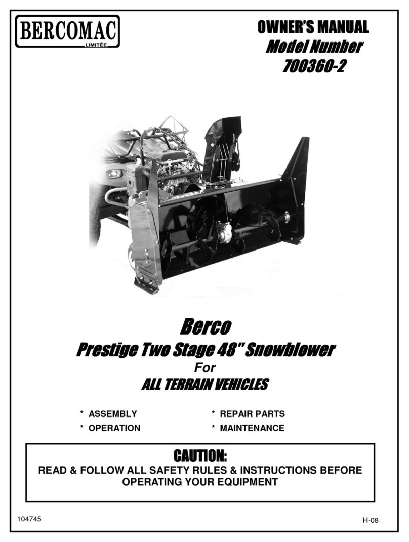 Berco 700360- 700360-2 owner's manual