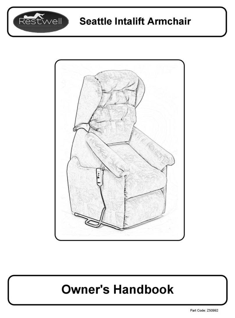 Restwell Seattle Intalift Armchair Owner's handbook