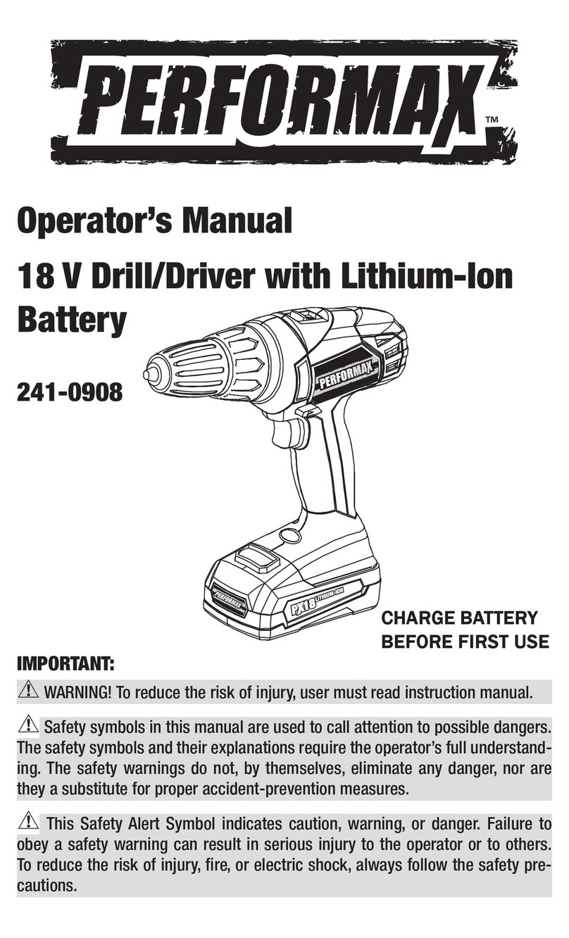 Performax 241-0908 User manual