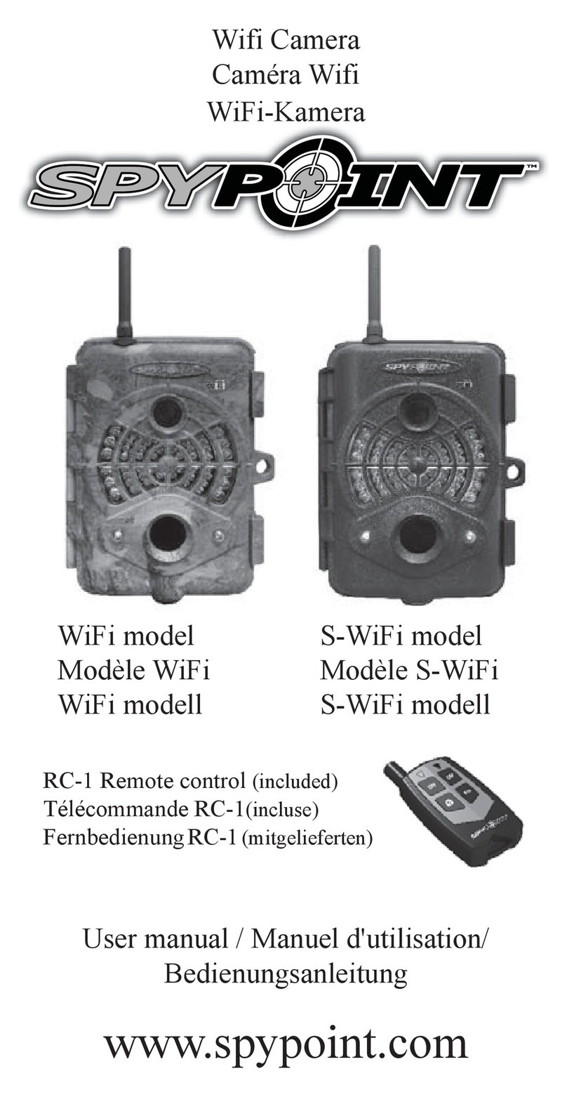 Spypoint S-WiFi model User manual