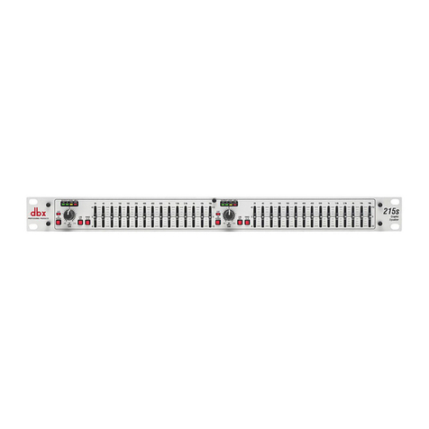 dbx 131s Graphic EQ user manual