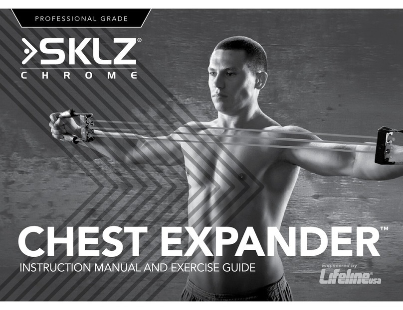 SKLZ Chrome CHEST EXPANDER Instruction manual and exercise guide