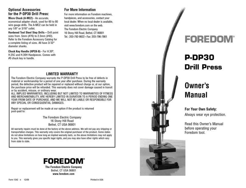 FOREDOM P-DP30 owner's manual