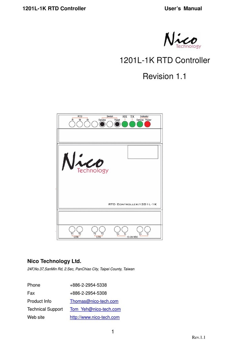 Nico Technology 1201L-1K RTD user manual