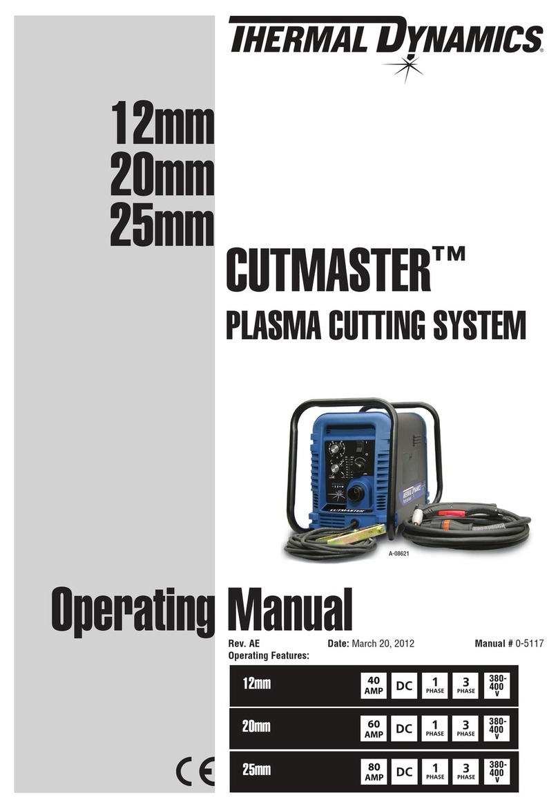 Thermal Dynamics CUTMASTER operating manual Thermal Dynamics CUTMASTER operating manual