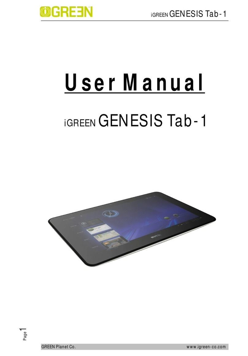 iGREEN GENESIS Tab-1 User manual