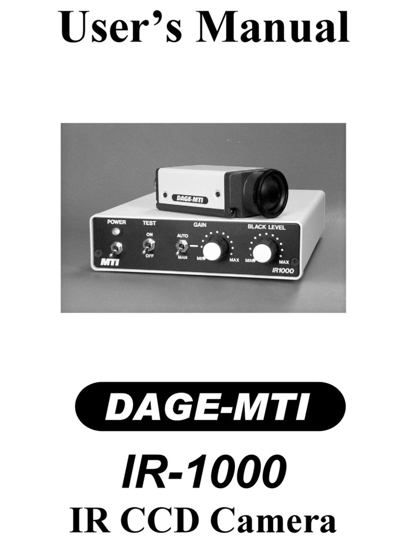 M-TI DAGE-MTI IR-1000 user manual