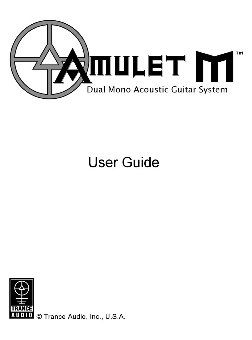 Trance Audio THE AMULET M user guide