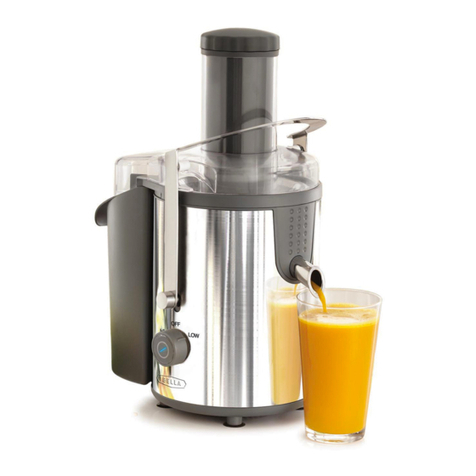 Bella JUICE EXTRACTOR Instruction manual & recipe guide