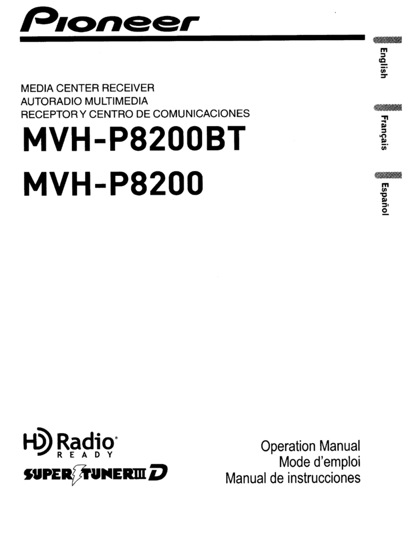 Pioneer Super Tuner IIID MVH-P8200BT Operation manual