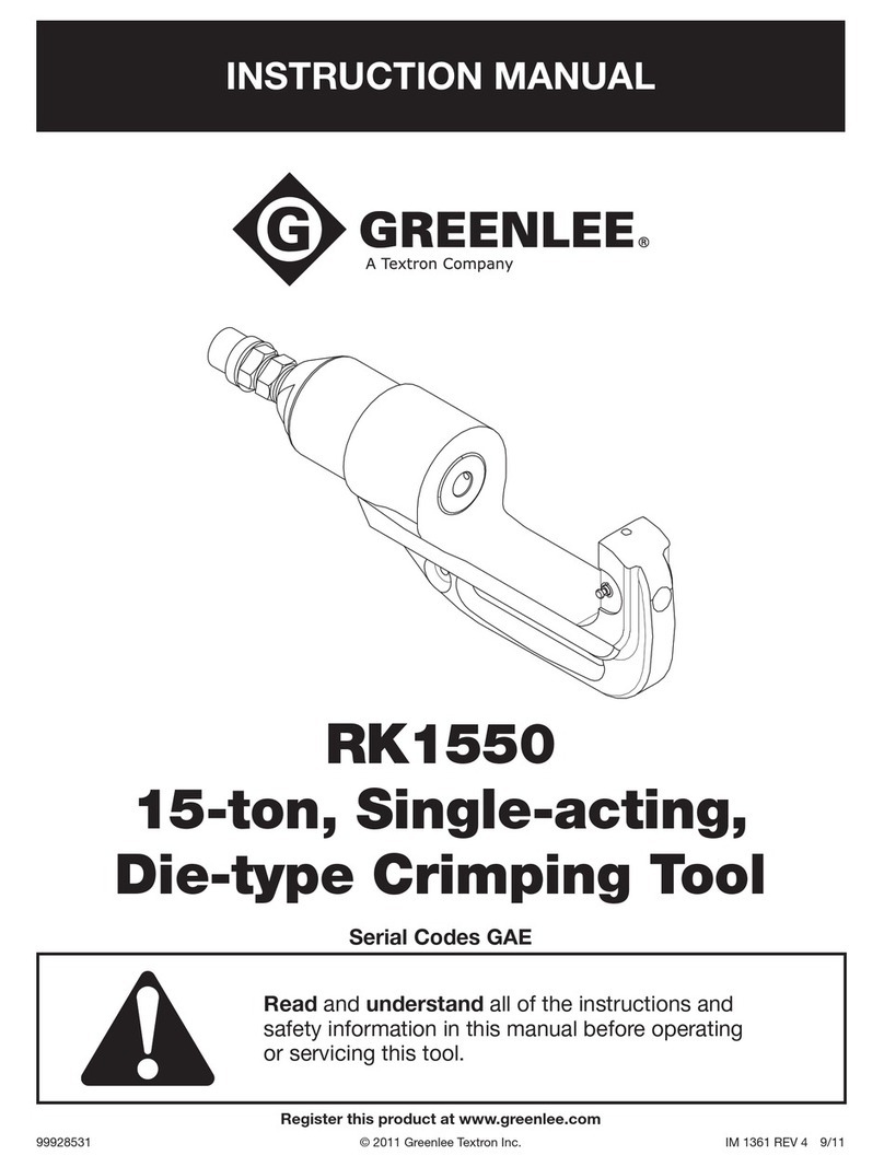 Greenlee RK1550 instruction manual