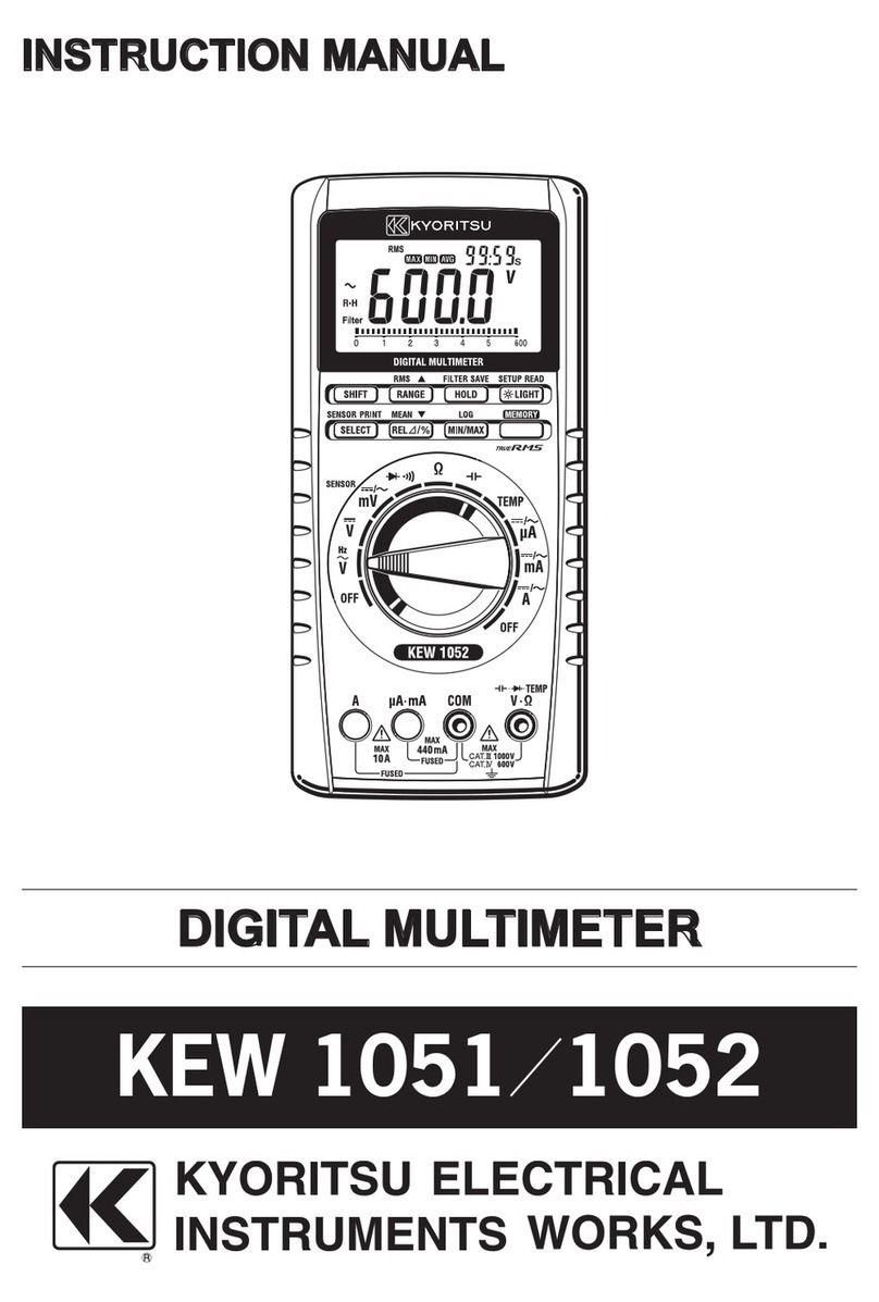 KYORITSU KEW 1052 User manual KYORITSU KEW 1052 User manual